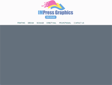 Tablet Screenshot of impress-graphics.com